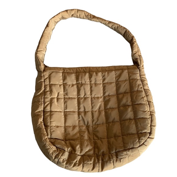 Handbags - QUILTED SLING BAG Tan